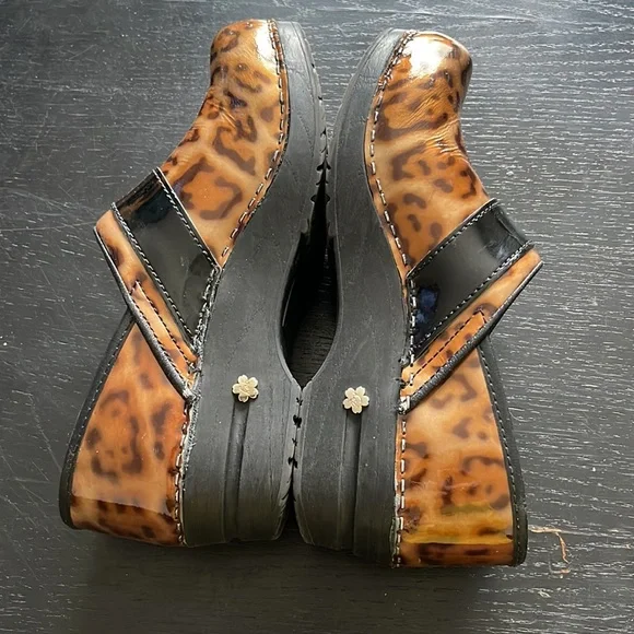 SANITA KOI PROFESSIONAL LEOPARD CLOGS LINDSEY LEXY SIZE EU 38 US 6.5 - 7 - Picture 5 of 8